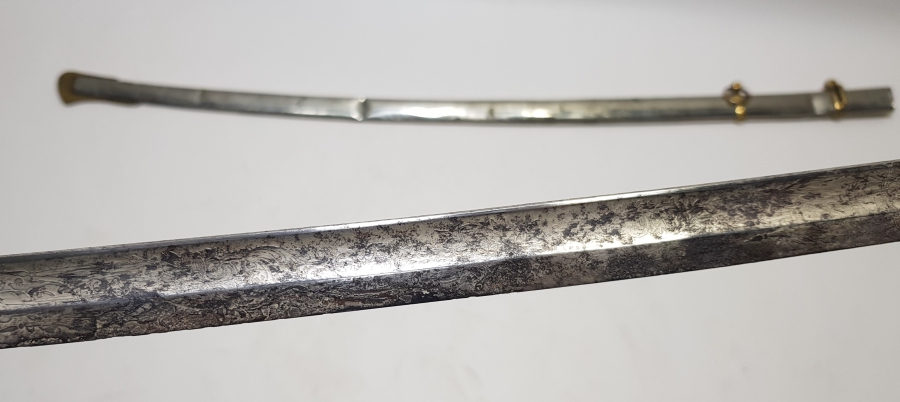 BOYNUZ SAPLI OSMANLI DÖNEMİ HAFİF SÜVARİ SUBAY KILICI