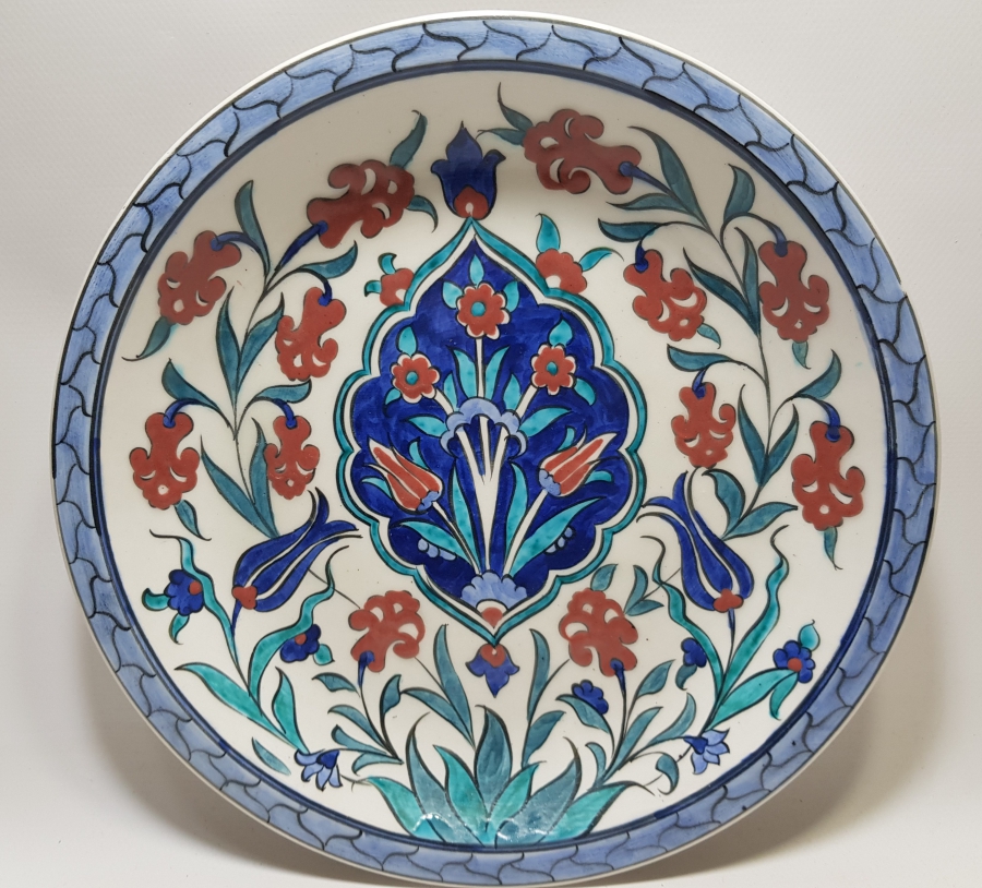 UĞUR USTA YAPIMI KÜTAHYA İŞİ EL BOYAMA DUVAR TABAĞI