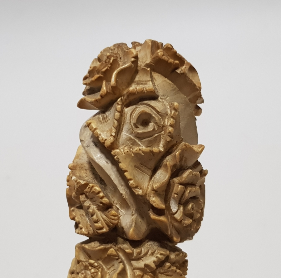 LÜLE TAŞINDAN YAPILMIŞ EL İŞİ ANTİKA BASTON SAPI