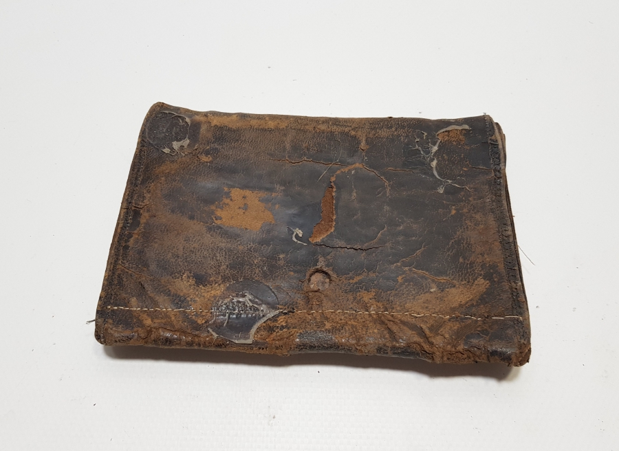 ÜZERİ OSMANLICA YAZIKLI OSMANLI DÖNEMİ NADİR SUBAY CÜZDANI