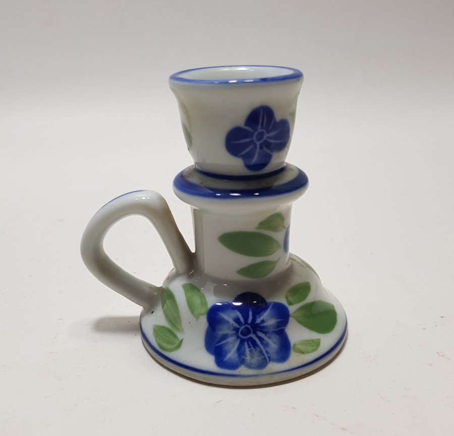 ANTİKA PORSELEN EL MUMLUĞU