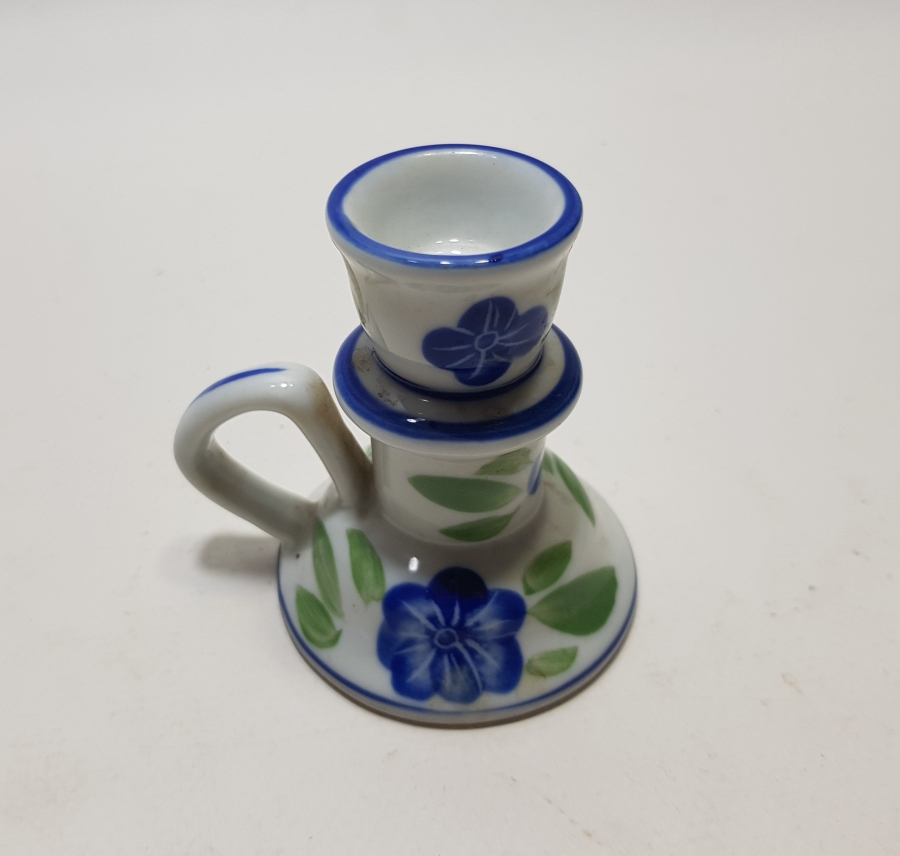 ANTİKA PORSELEN EL MUMLUĞU