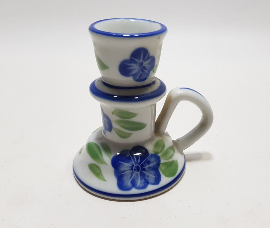 ANTİKA PORSELEN EL MUMLUĞU