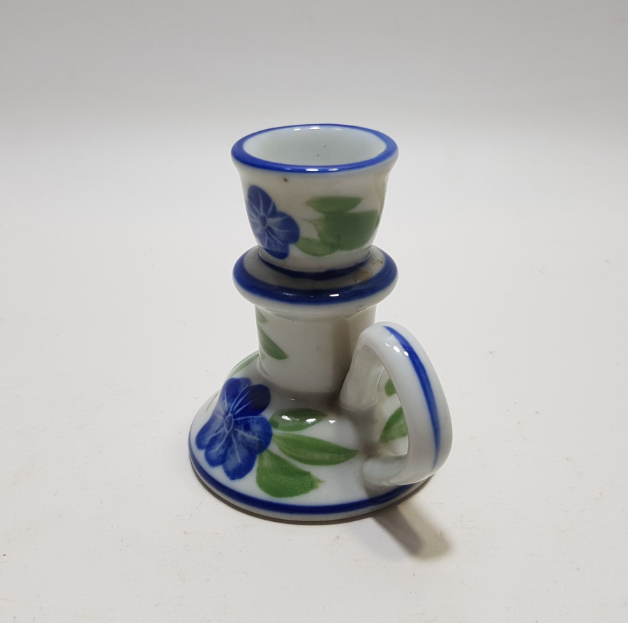 ANTİKA PORSELEN EL MUMLUĞU