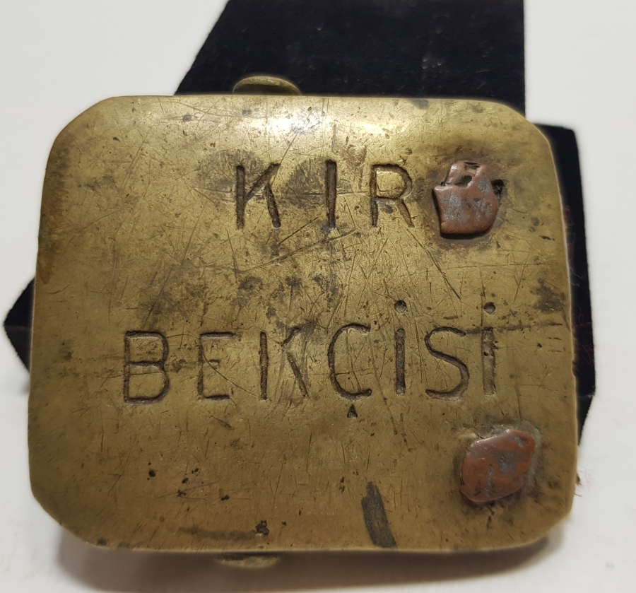 CUMHURİYET BAŞLARI ÇOK NADİR KIR BEKÇİSİ KEMER TOKASI