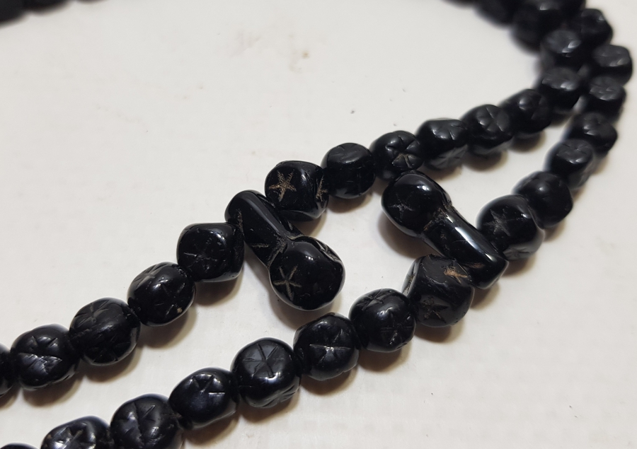 OSMANLI DÖNEMİ NADİR FORMDA BEYKOZ İŞİ YILDIZLI NAMAZ TESPİHİ