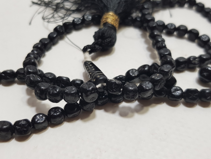 OSMANLI DÖNEMİ NADİR FORMDA BEYKOZ İŞİ YILDIZLI NAMAZ TESPİHİ