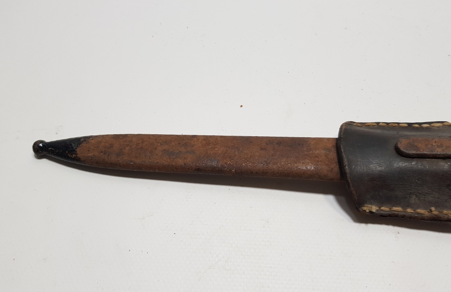 ORİJİNAL DERİ ASKI APARATIYLA 1. DÜNYA SAVAŞI DÖNEMİ OSMANLI TOPÇU SUBAY SÜNGÜSÜ