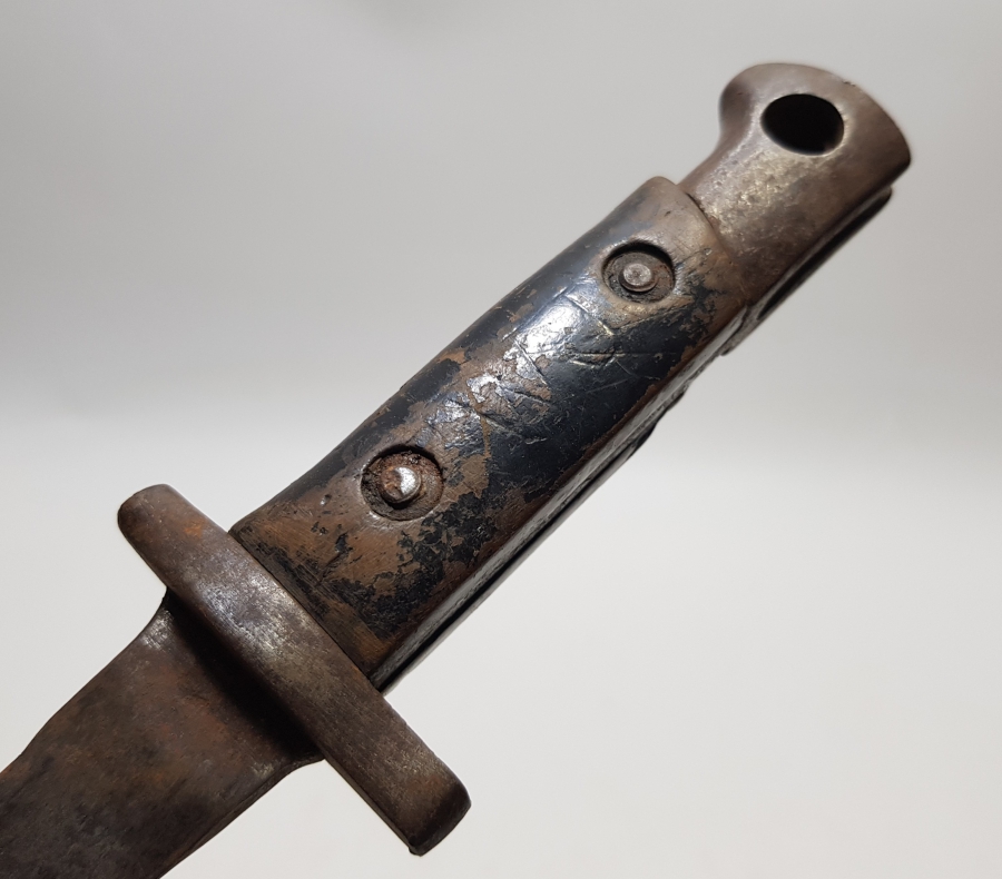 ORİJİNAL DERİ ASKI APARATIYLA 1. DÜNYA SAVAŞI DÖNEMİ OSMANLI TOPÇU SUBAY SÜNGÜSÜ