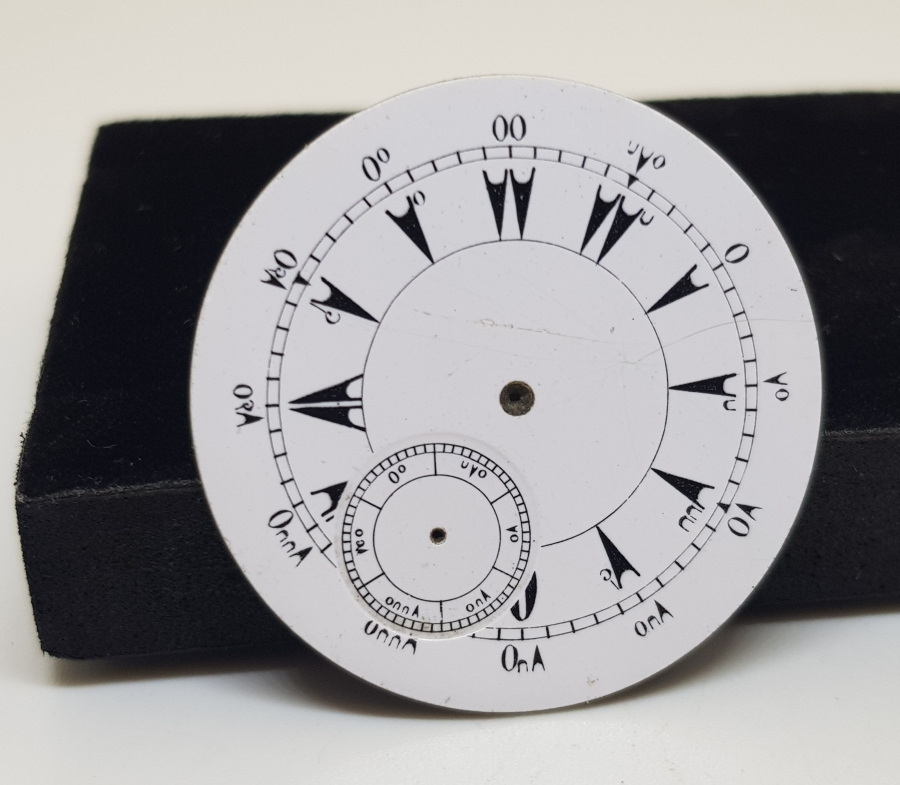 OSMANLI DÖNEMİ EMAYE CEP SAATİ KADRANI