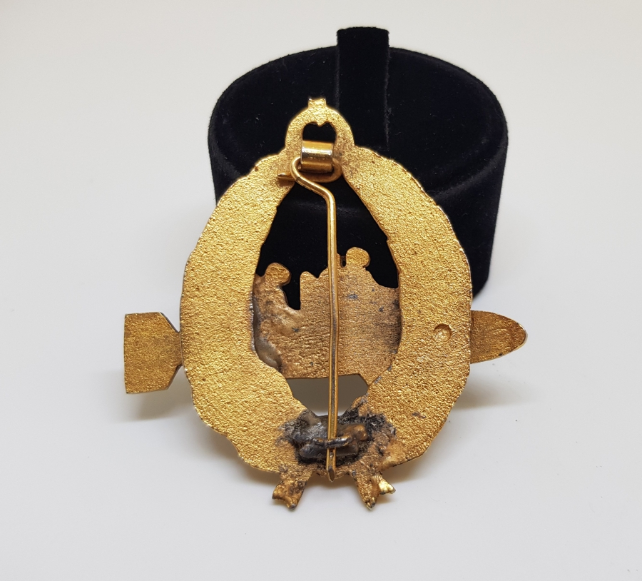 ÜZERİ MİNE İŞÇİLİKLİ CUMHURİYET BAŞLARI ÇOK NADİR DENİZALTI SUBAY BRÖVESİ