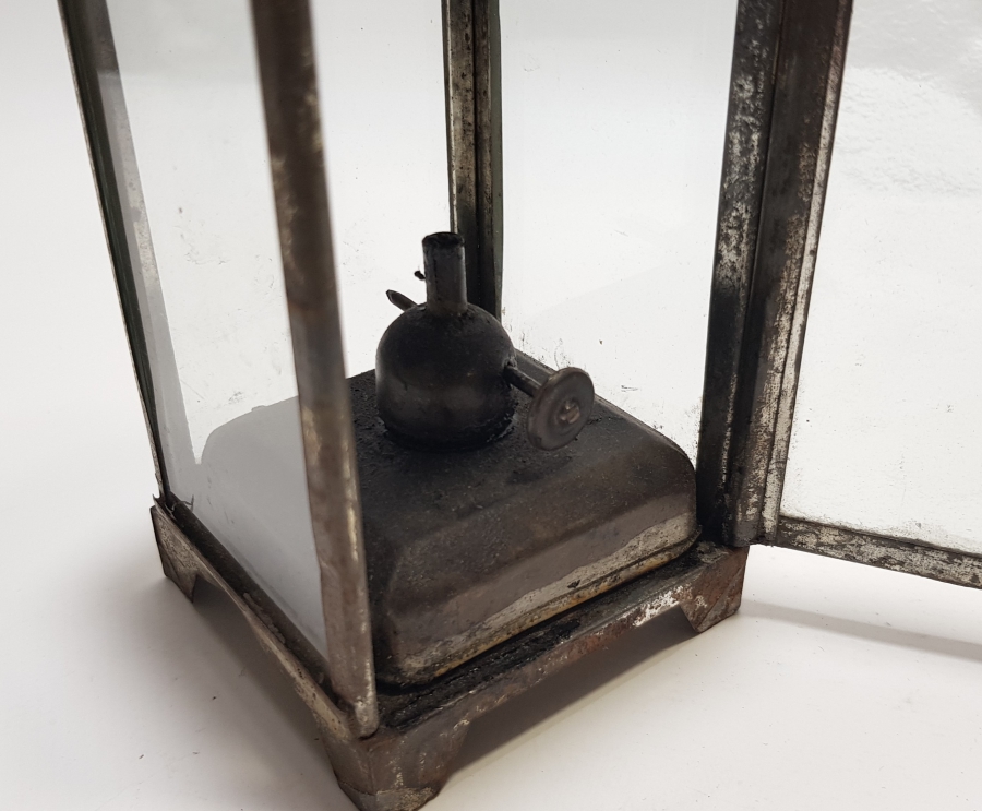 OSMANLI DÖNEMİ EL YAPIMI HAZNELİ EL LAMBASI - EL MUMLUĞU