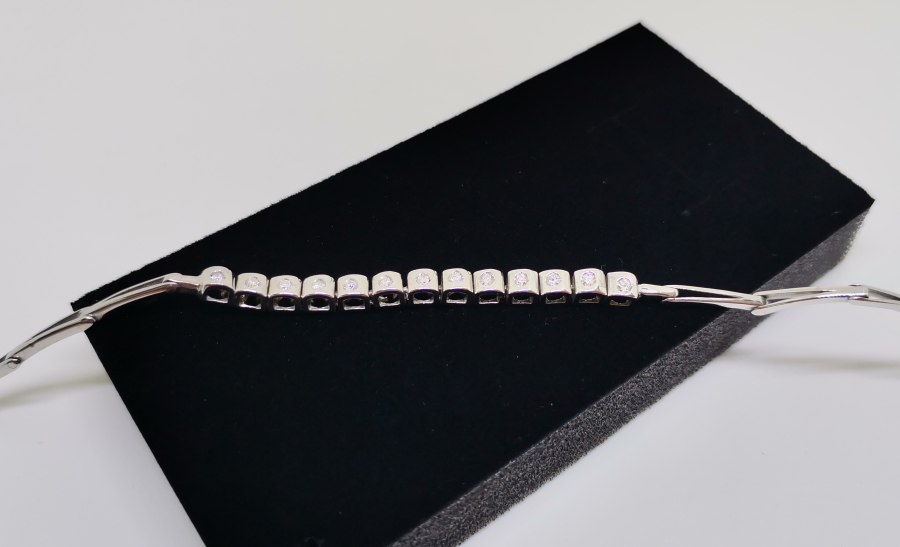 PIRLANTA TAŞLI SU YOLU BİLEKLİK