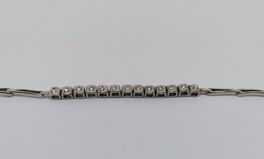 PIRLANTA TAŞLI SU YOLU BİLEKLİK