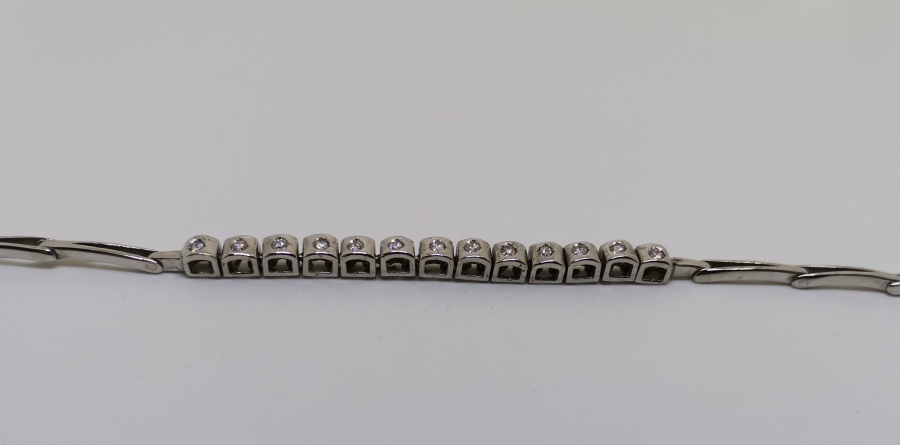 PIRLANTA TAŞLI SU YOLU BİLEKLİK