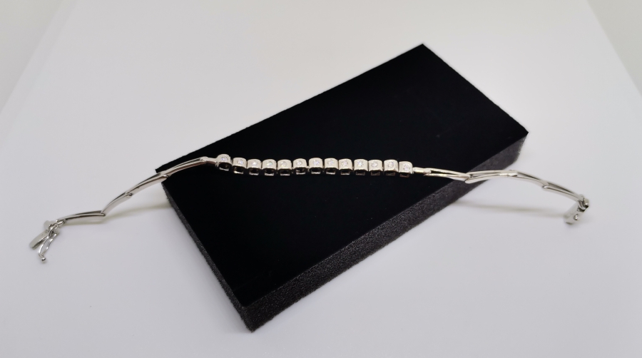 PIRLANTA TAŞLI SU YOLU BİLEKLİK