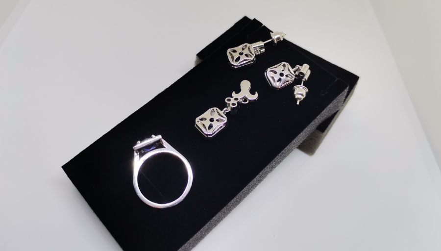 PIRLANTA VE SAFİR TAŞLI TAM TAKIM SET