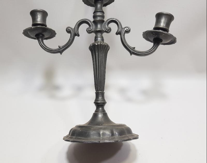 ÜÇ KOLLU ANTİKA TUTYA ŞAMDAN