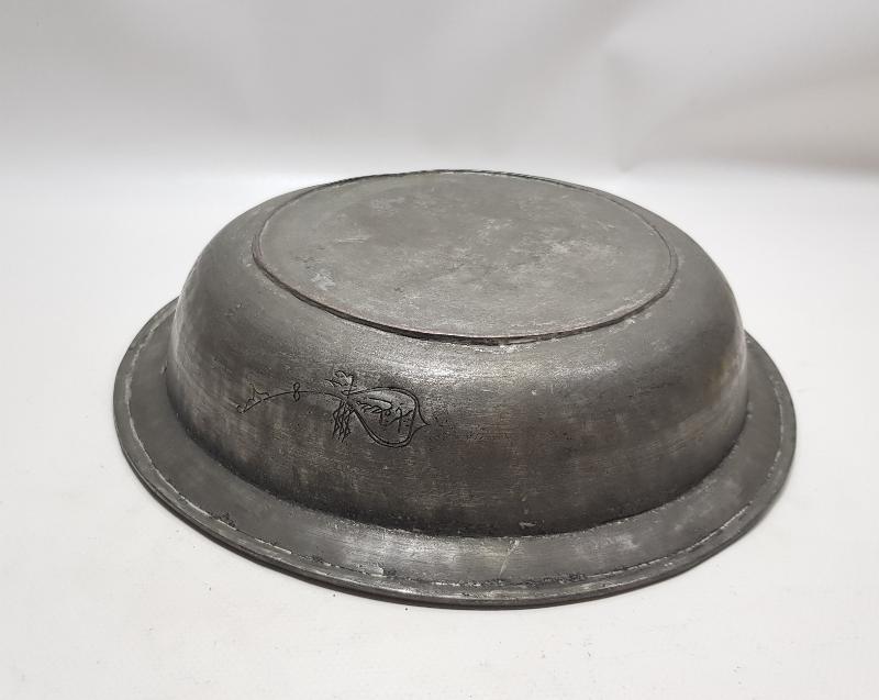 OSMANLI DÖNEMİ "SAHİBİ MUSTAFA BEŞE" YAZILI YENİÇERİ BAKIR TABAK