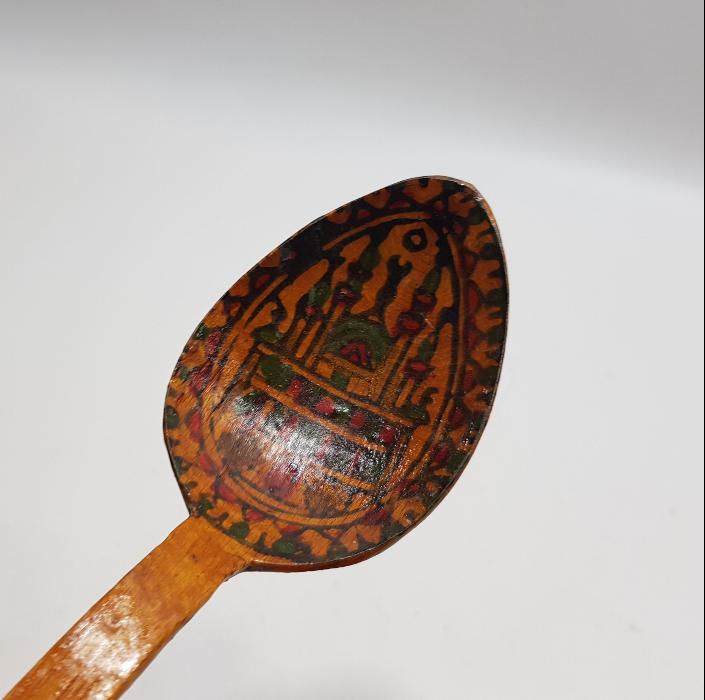 OSMANLICA AFİYET OLSUN EFENDİM YAZILI AHŞAP KAŞIK