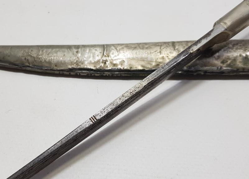 OSMANLI DÖNEMİ GİRİT İŞİ GÜMÜŞ SALDIRMA HANÇER