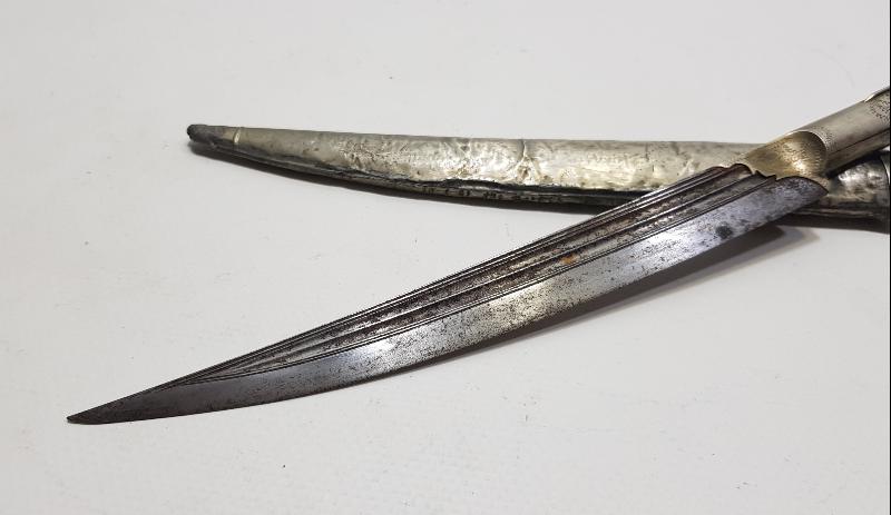 OSMANLI DÖNEMİ GİRİT İŞİ GÜMÜŞ SALDIRMA HANÇER