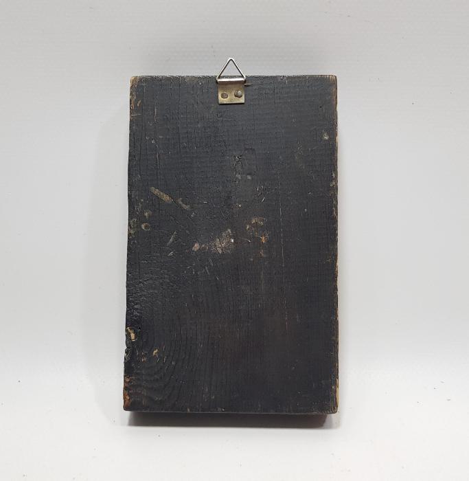 OSMANLICA YAZILI EL BOYAMA HRİSTİYAN İKONA