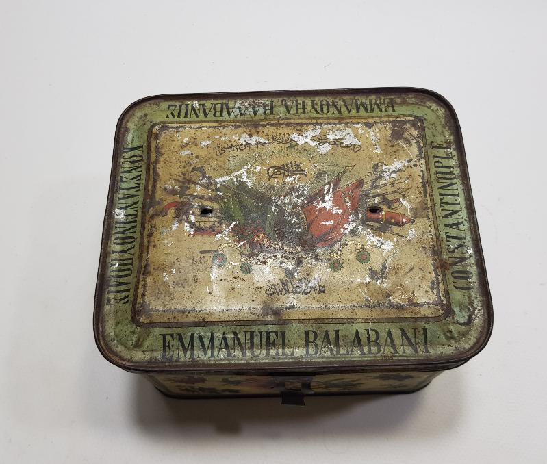 OSMANLI DEVLET ARMALI EMMANUEL BALABANİ ÇAY KUTUSU