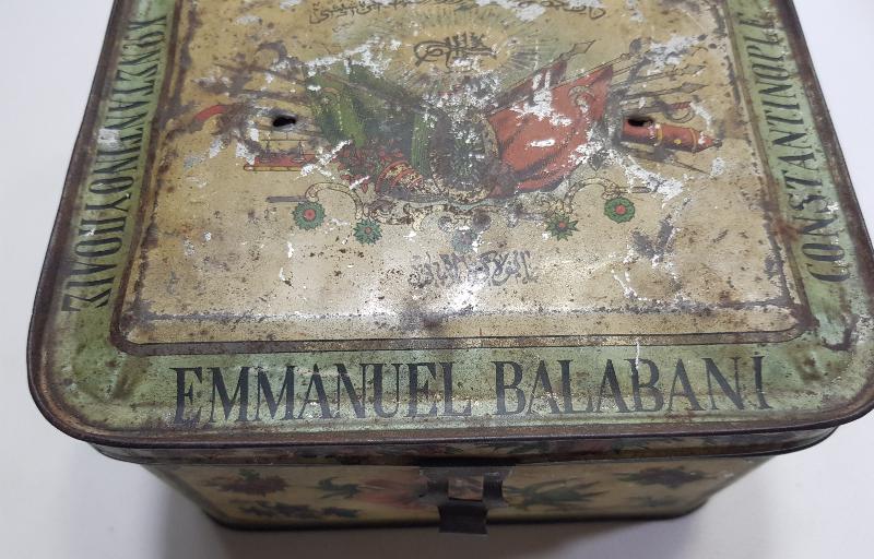 OSMANLI DEVLET ARMALI EMMANUEL BALABANİ ÇAY KUTUSU