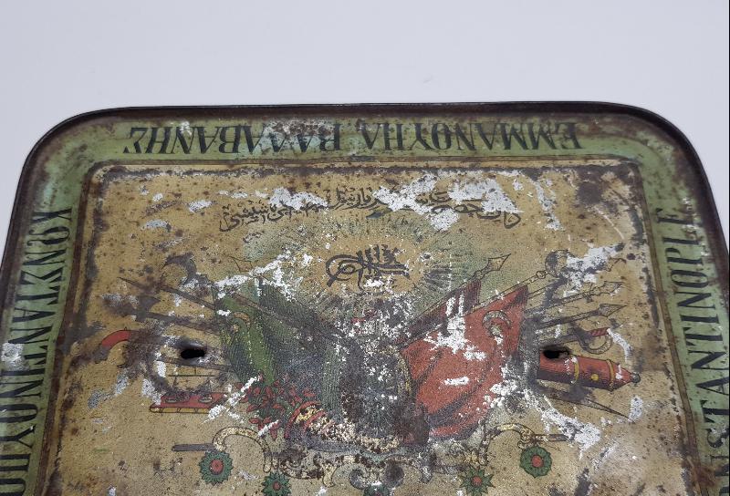 OSMANLI DEVLET ARMALI EMMANUEL BALABANİ ÇAY KUTUSU