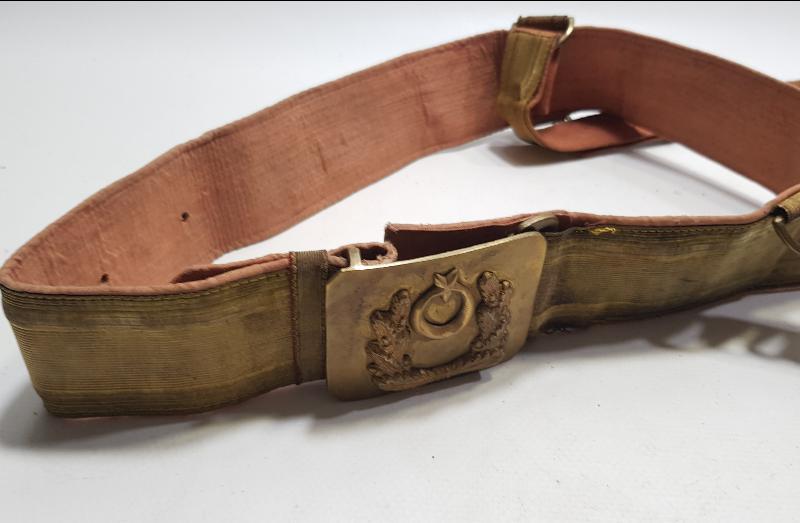 OSMANLI DÖNEMİ ALTIN SIRMA SUBAY KEMERİ