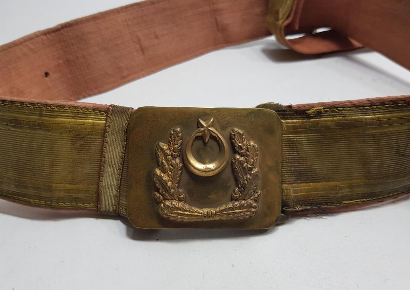 OSMANLI DÖNEMİ ALTIN SIRMA SUBAY KEMERİ