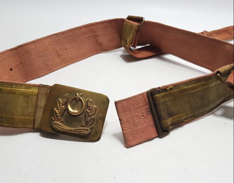 OSMANLI DÖNEMİ ALTIN SIRMA SUBAY KEMERİ