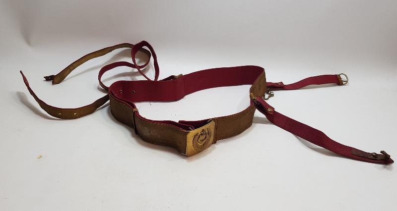 OSMANLI DÖNEMİ ALTIN SIRMA İŞLEMELİ SUBAY KEMERİ