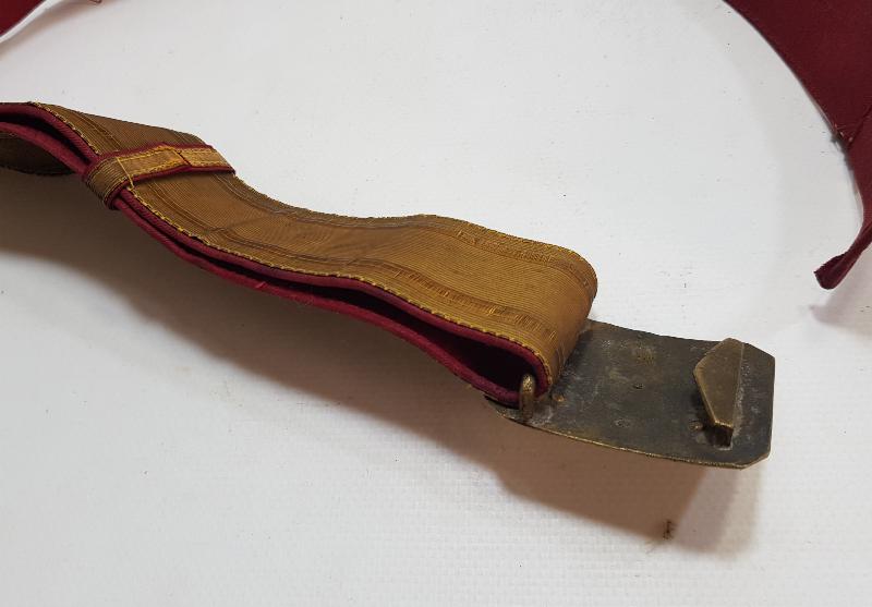 OSMANLI DÖNEMİ ALTIN SIRMA İŞLEMELİ SUBAY KEMERİ