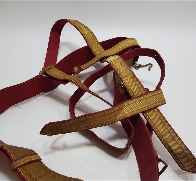 OSMANLI DÖNEMİ ALTIN SIRMA İŞLEMELİ SUBAY KEMERİ