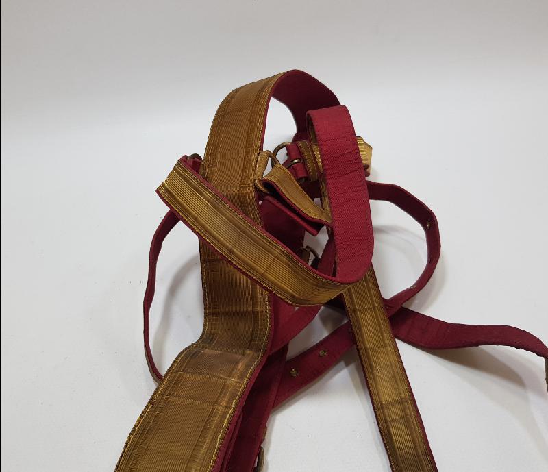 OSMANLI DÖNEMİ ALTIN SIRMA İŞLEMELİ SUBAY KEMERİ