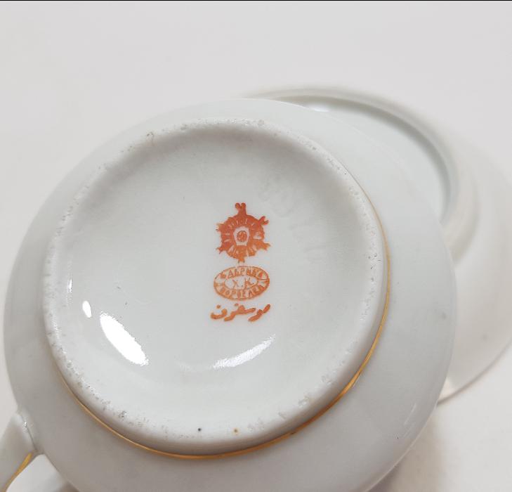 OSMANLICA MOSKOF DAMGALI PORSELEN ÇAY FİNCANI