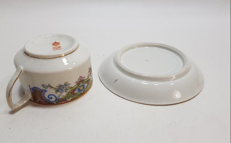 OSMANLICA MOSKOF DAMGALI PORSELEN ÇAY FİNCANI