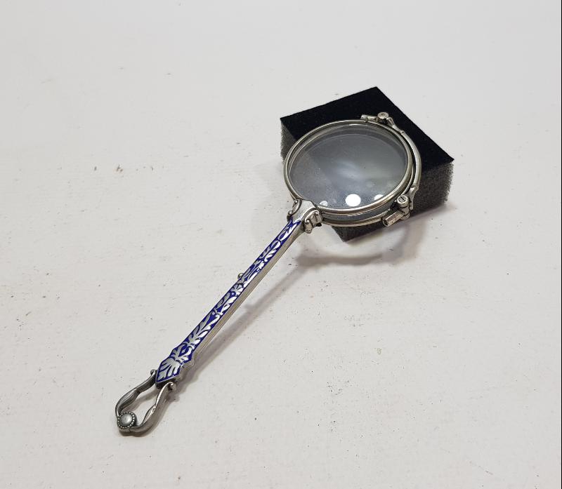 OSMANLI DÖNEMİ MİNELİ GÜMÜŞ OKUMA GÖZLÜĞÜ - OPERA GÖZLÜĞÜ