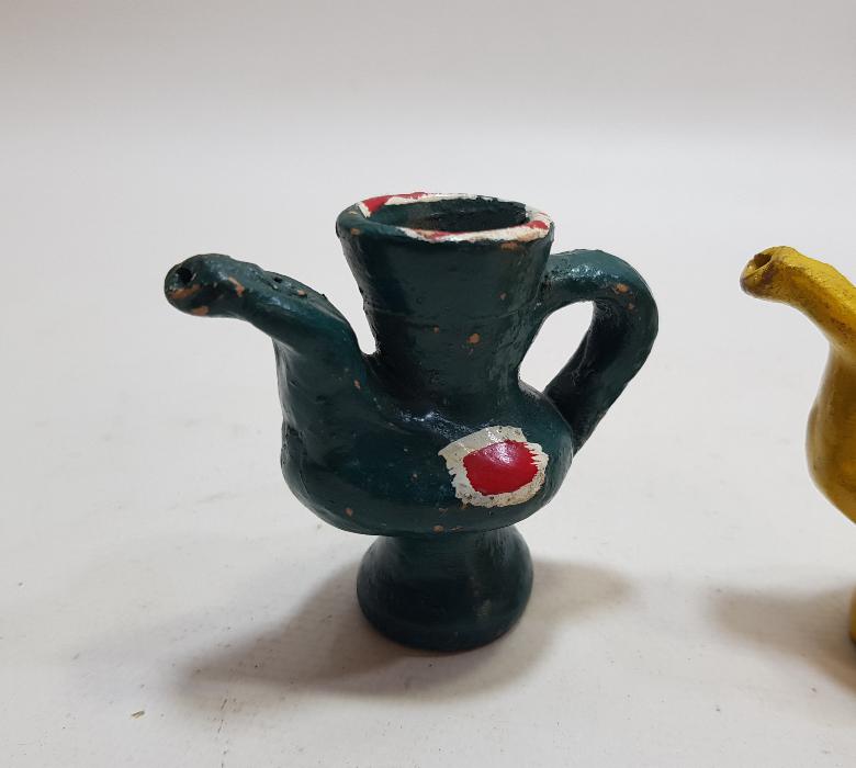 EL BOYAMA ANTİKA OYUNCAK TOPRAK DÜDÜK LOTU