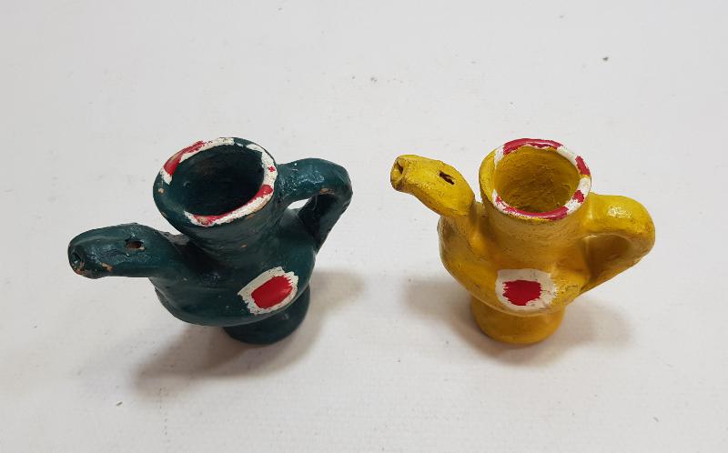 EL BOYAMA ANTİKA OYUNCAK TOPRAK DÜDÜK LOTU