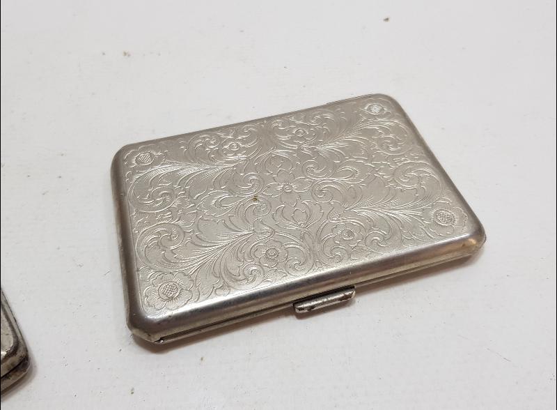 İKİ ADET ANTİKA SİGARA TABAKASI