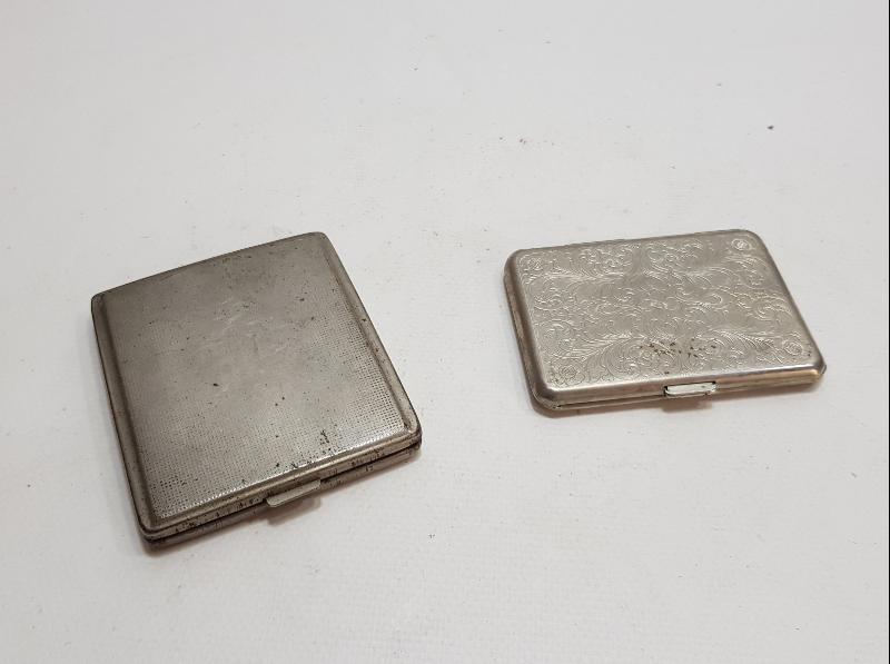 İKİ ADET ANTİKA SİGARA TABAKASI