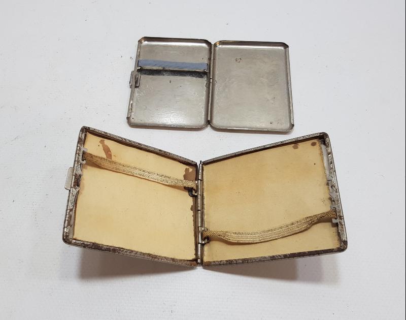 İKİ ADET ANTİKA SİGARA TABAKASI