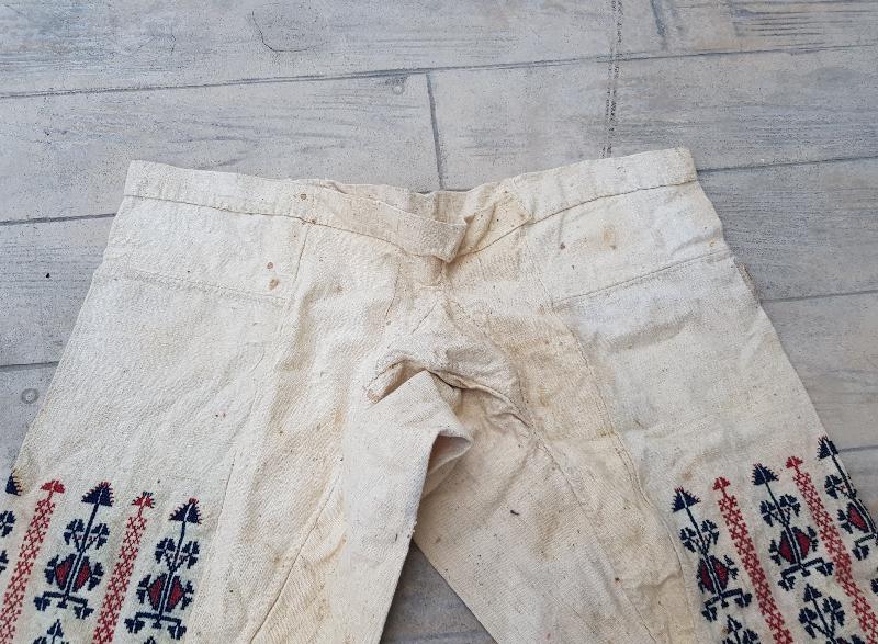 OSMANLI DÖNEMİ ÜZERİ EL İŞLEMELİ KADIN ŞALVARI