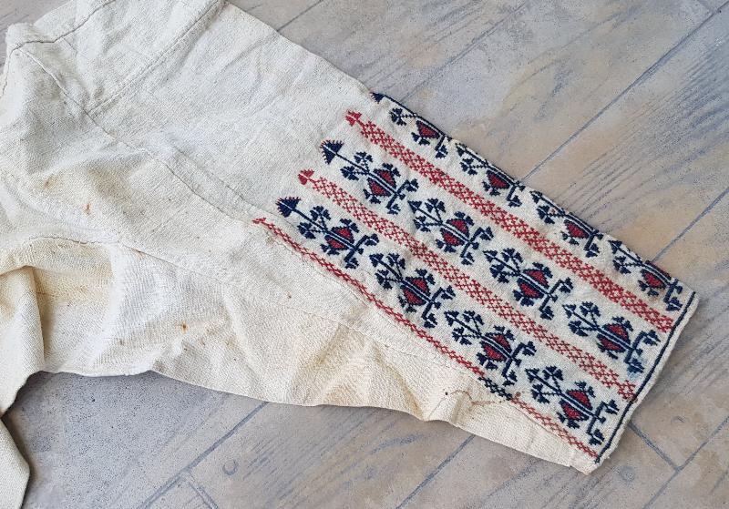 OSMANLI DÖNEMİ ÜZERİ EL İŞLEMELİ KADIN ŞALVARI