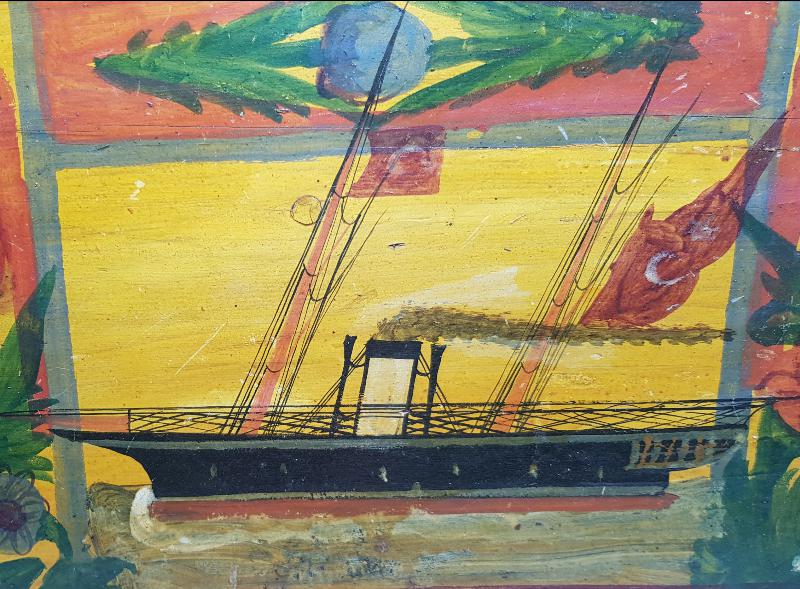 OSMANLI DÖNEMİ GEMİLİ SANDIK KAPAĞI