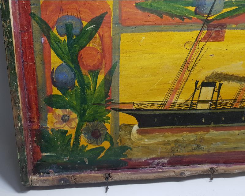 OSMANLI DÖNEMİ GEMİLİ SANDIK KAPAĞI