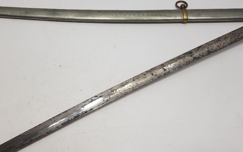 OSMANLI DÖNEMİ TOPÇU AMBLEMLİ ERMENİ USTA YAPIMI NADİR OSMANLI SUBAY KILICI